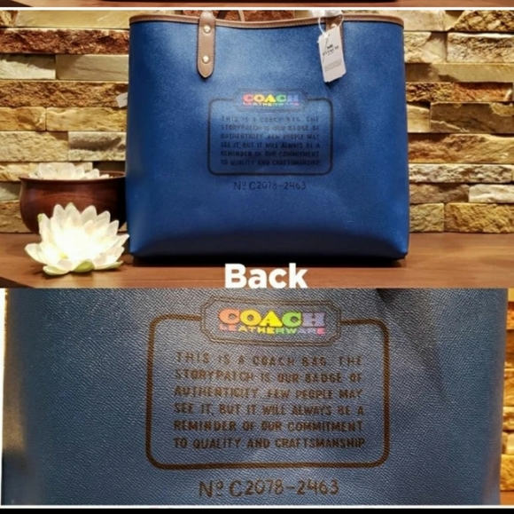 **SALE** NEW Coach Reversible Tote & ID Lanyard 🌈 - Picture 8 of 14
